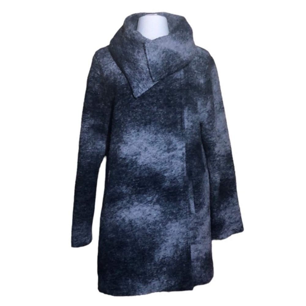 Nanette Lepore Grey Wool shawl collar swing coat single button closure Size XL - Picture 1 of 12